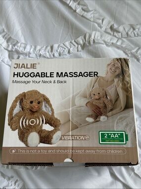 Brown Huggable Bunny Massager for Neck & Back